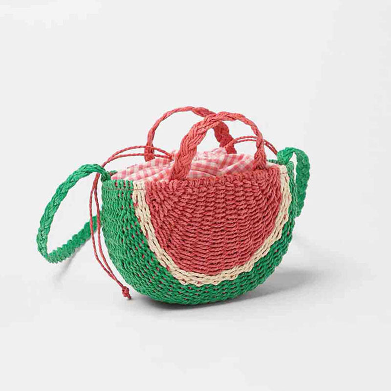 Damen Handgefertigte Umhängetasche im fröhlichen Wassermelonen-Design Karnz