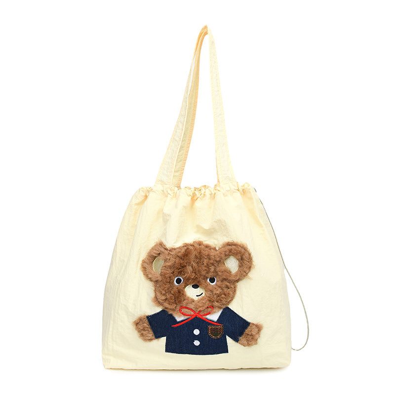 Süße Cartoon-Themen Kordelzug-Tote Tasche