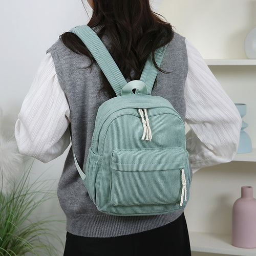 Cord-Rucksack mit Praktischem Frontfach Karnz