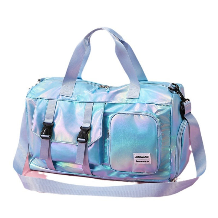 Iridescent Multi-Pocket Sport Duffel Bag Karnz