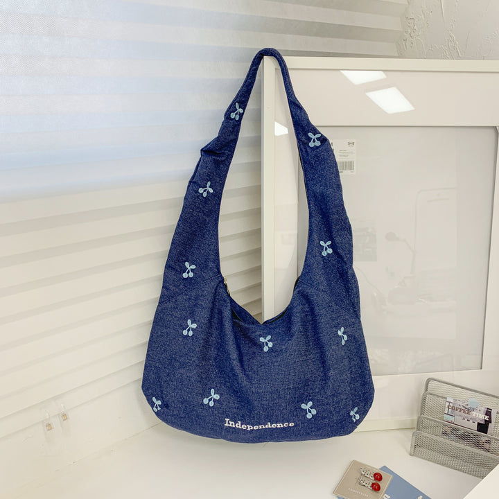 Bequeme Schultertasche mit Originellem Stickmotiv Karnz