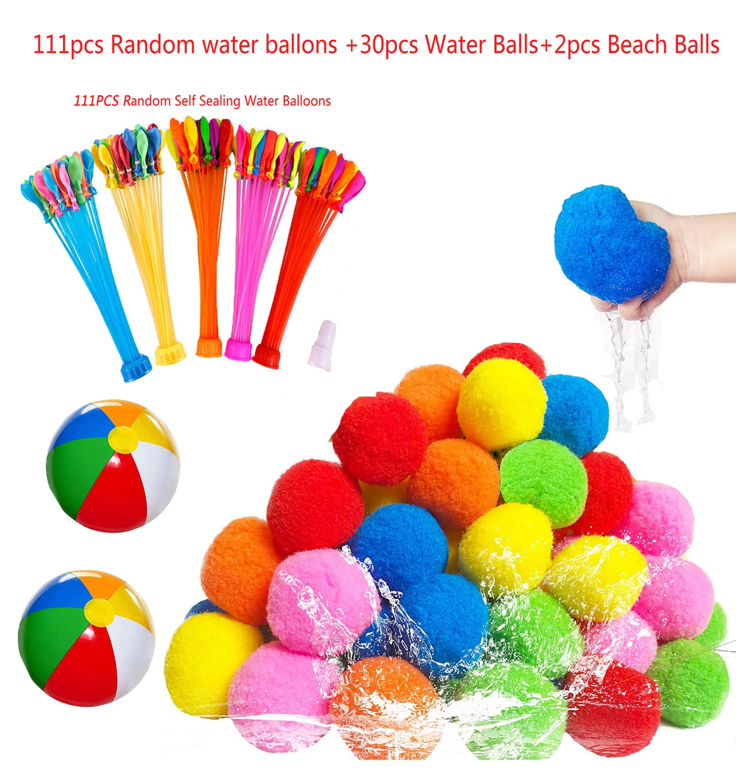 Unisex Wasserballons und weiche Wasserbälle Set Karnz