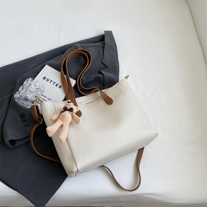 Geräumige Weiche Leder Tote Bag Karnz
