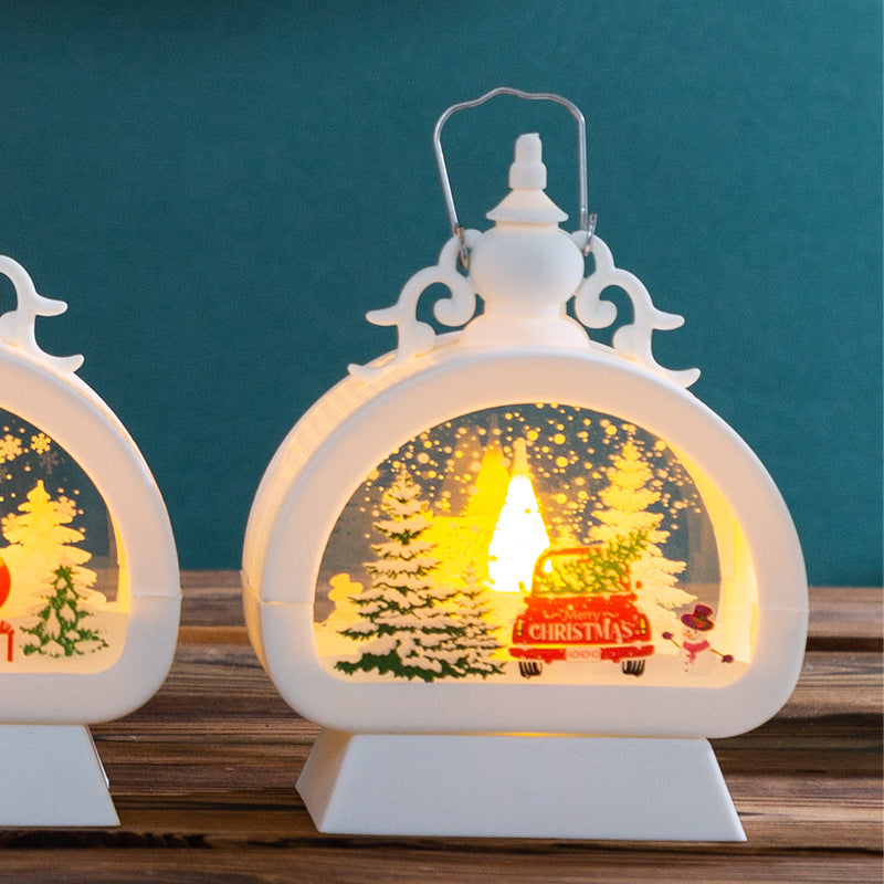 Dekorative Weihnachtslaterne mit LED-Beleuchtung