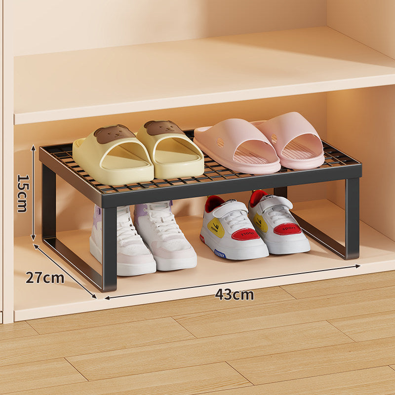Stapelfähiger Mesh-Top Schuhregal Riser Organizer