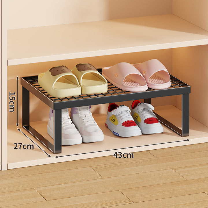 Stapelfähiger Mesh-Top Schuhregal Riser Organizer