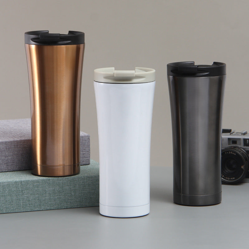 Damen eleganter doppelwandiger Kaffeebecher mit rutschfestem Silikonboden Karnz