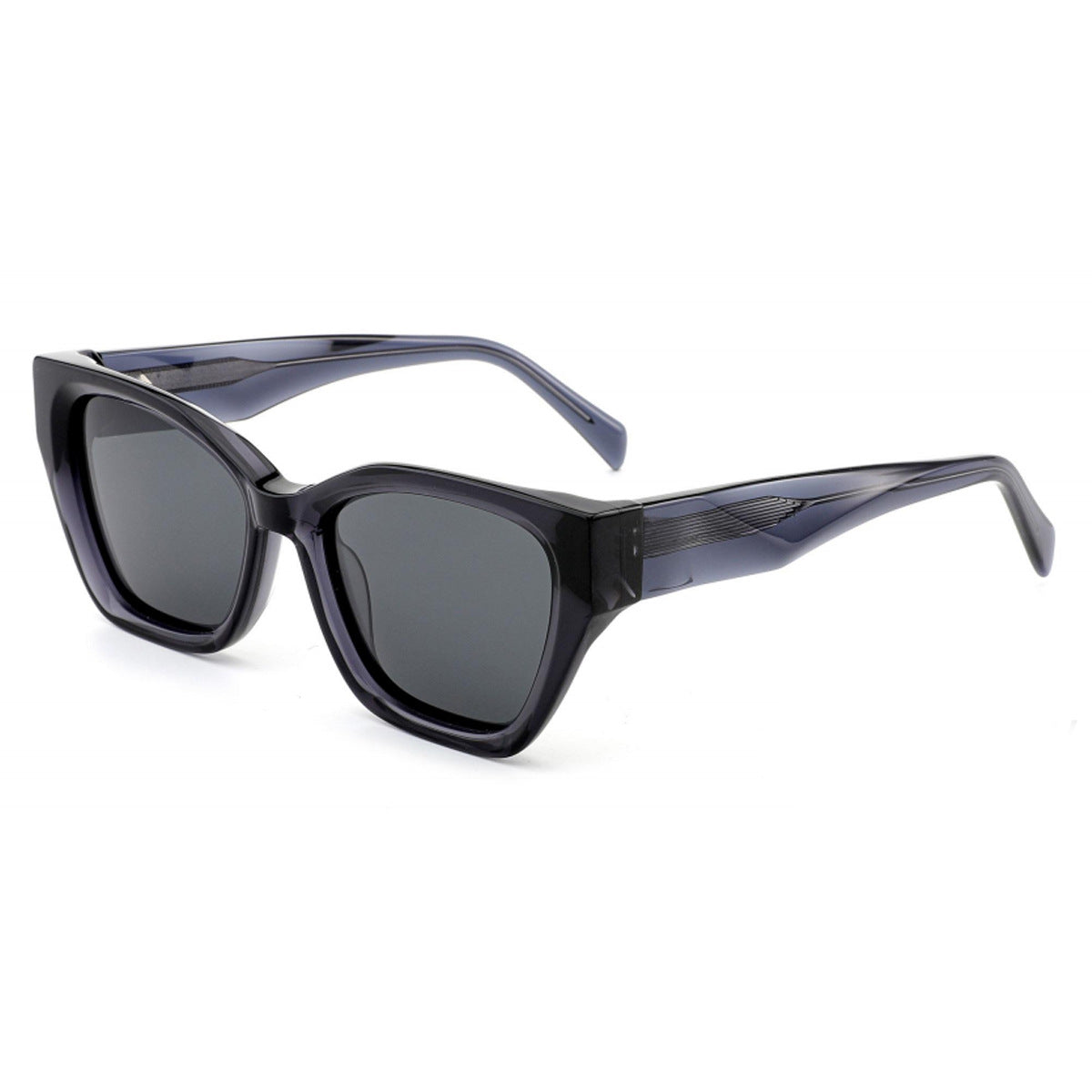 Damen stylische Sonnenbrille mit markantem Kunststoffrahmen Karnz