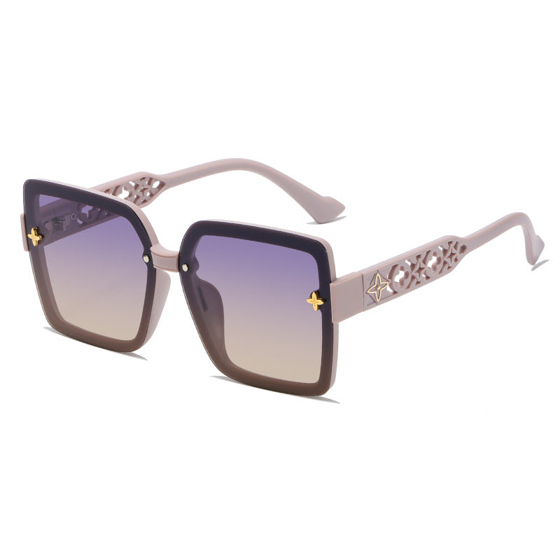 Damen Design-Sonnenbrille mit filigranem Rahmen und UV-Schutz Karnz