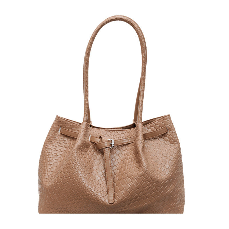 Texturiertes Leder Tote Bag Karnz