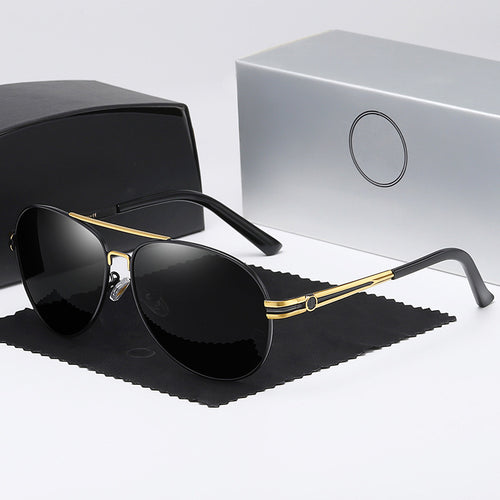 Damen elegante Sonnenbrille mit schmalem Rahmen und UV-Schutz Karnz
