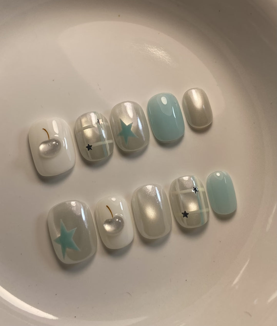 Künstlerisch Themen Druck-Nagelset