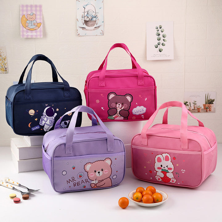 Isolierte Kinder-Lunch-Tasche mit süßem Bären-Design Karnz