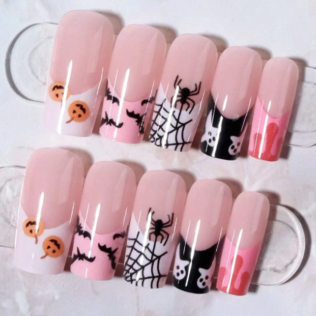 Halloween-Themen Press-On Nagelkunst Set Karnz