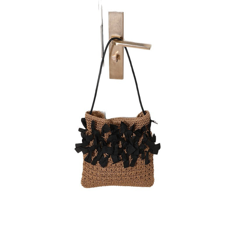 Damen Handgefertigte Tasche mit raffinierten Rüschen Karnz