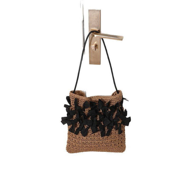 Damen Handgefertigte Tasche mit raffinierten Rüschen Karnz