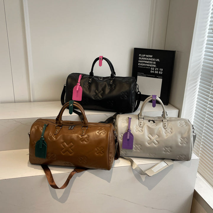Premium Leder Reise Duffel Tasche Karnz