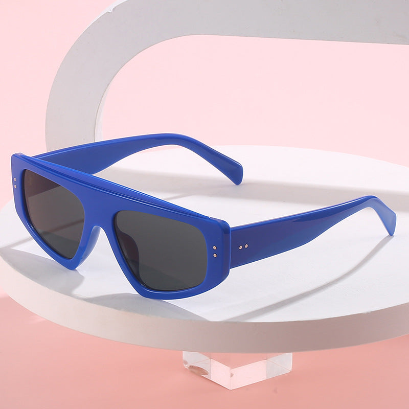 Damen Übergroße Sonnenbrille im trendigen Animal-Print Design Karnz