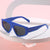 Damen Übergroße Sonnenbrille im trendigen Animal-Print Design Karnz