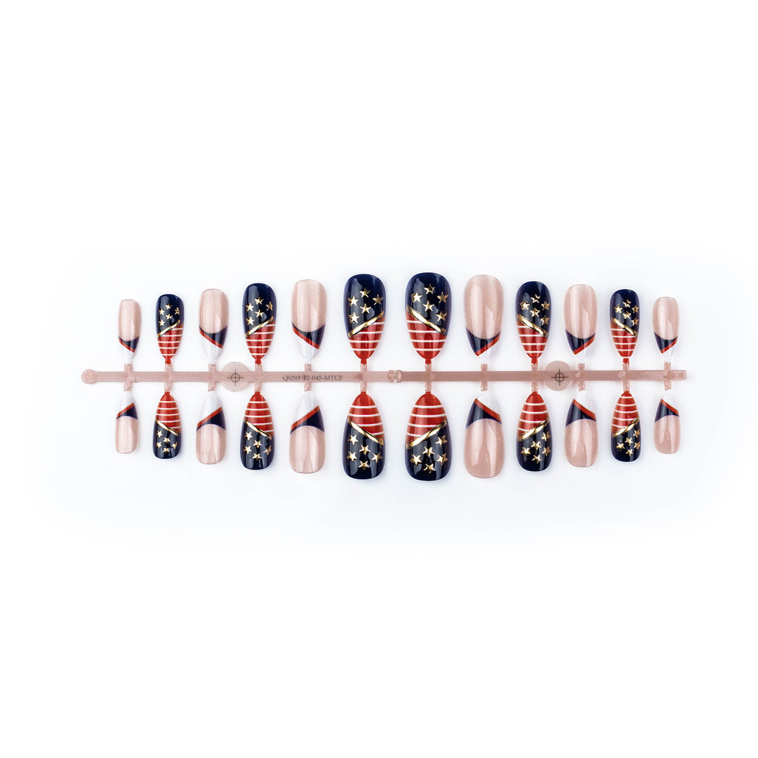 Sport-Themen Press-On Nail Art Set