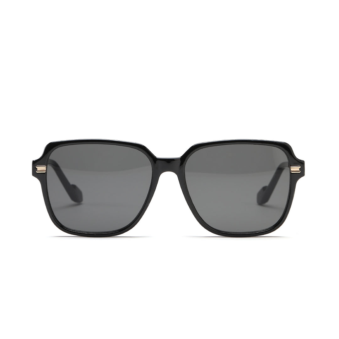 Damen trendige modische Sonnenbrille mit elegantem Metall-Detail Karnz