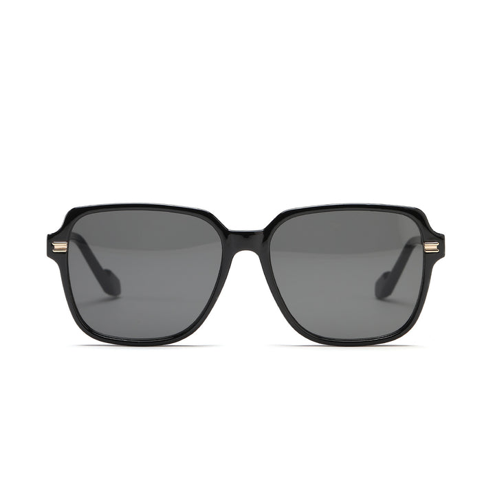 Damen trendige modische Sonnenbrille mit elegantem Metall-Detail Karnz