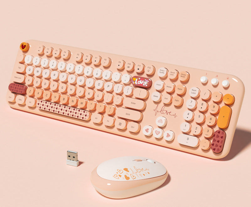 Niedliche Themen Drahtlos Tastatur und Maus Set Karnz