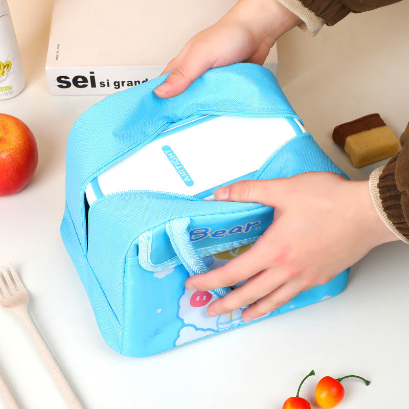 Süßes tierisches isoliertes Lunchpaket