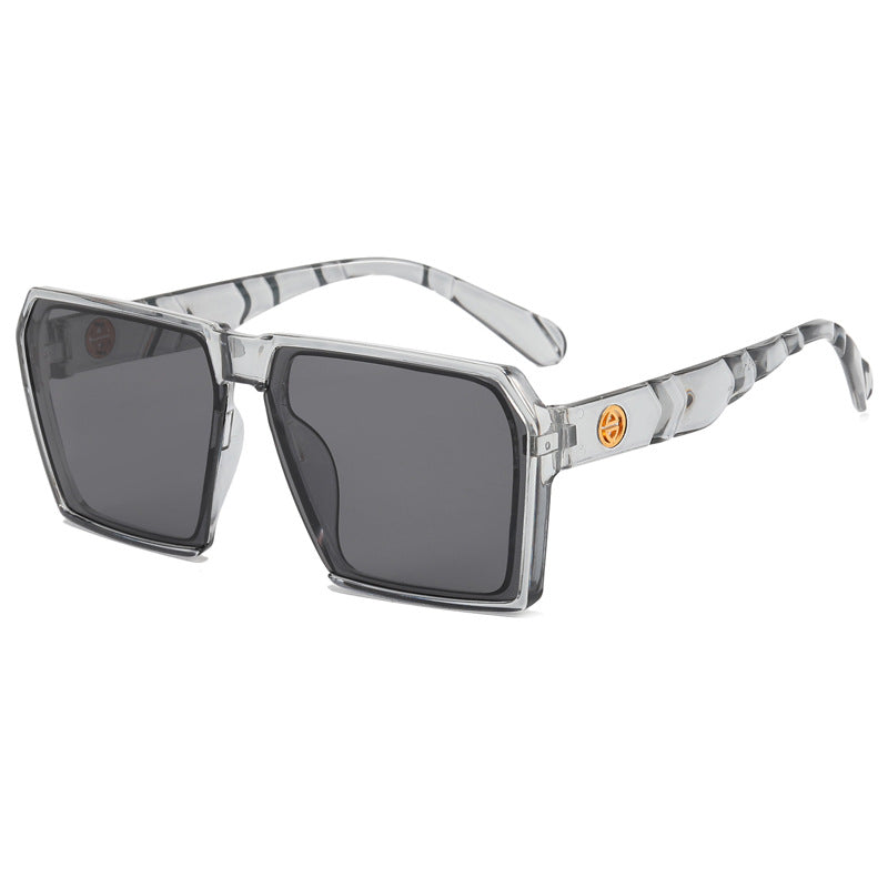 Damen Stylische quadratische Sonnenbrille mit kontrastierenden Gläsern Karnz