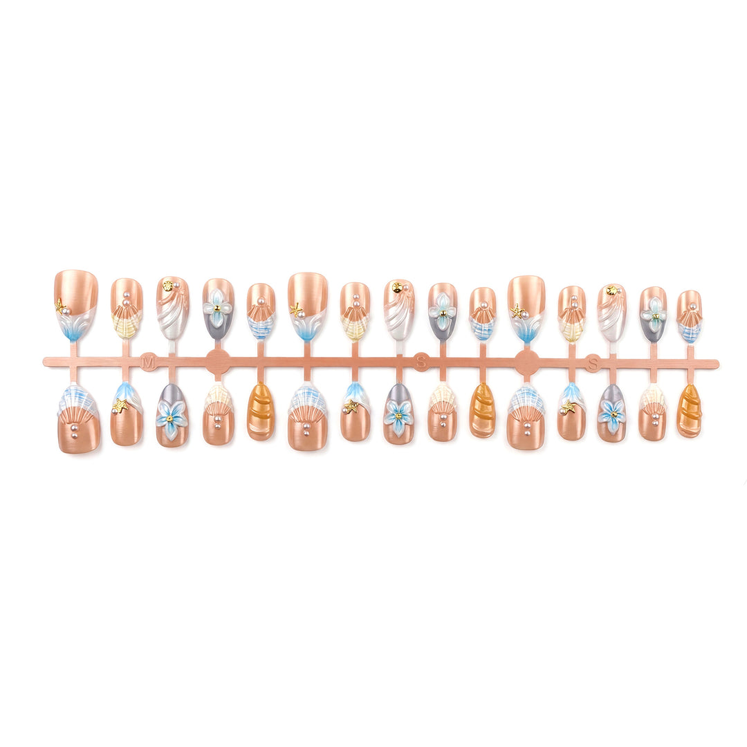Florales Eleganz Nagelkunst Set