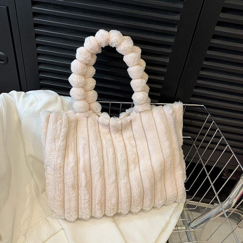 Plüsch Texturierte Handtasche
