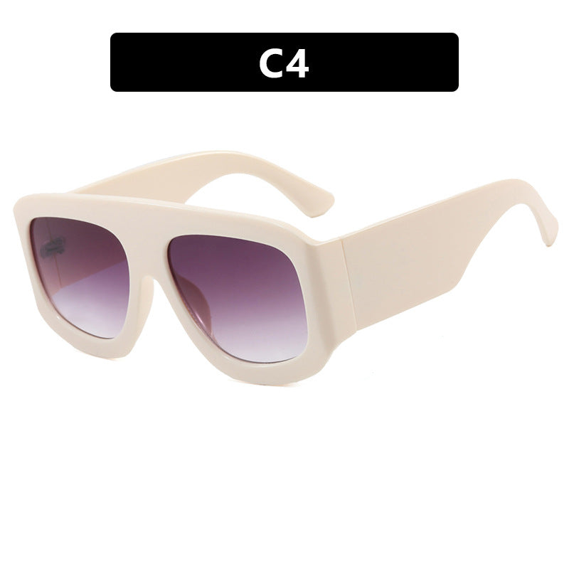 Damen modische oversized Sonnenbrille mit breitem Rahmen und schützendem UV-Filter Karnz