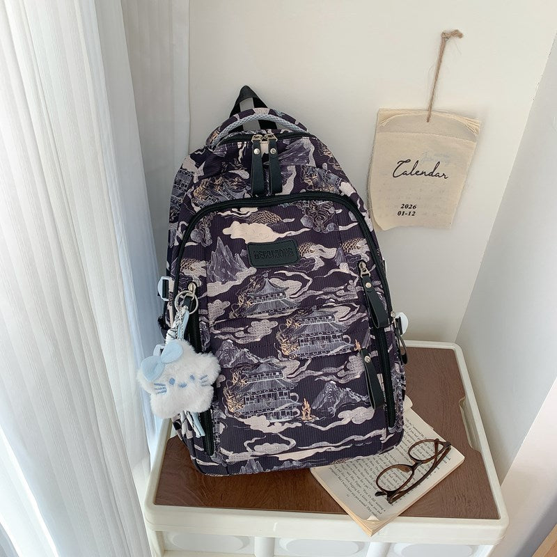 Stylische Illustrierte Rucksack Karnz