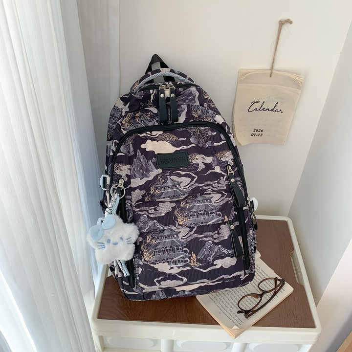 Stylische Illustrierte Rucksack Karnz