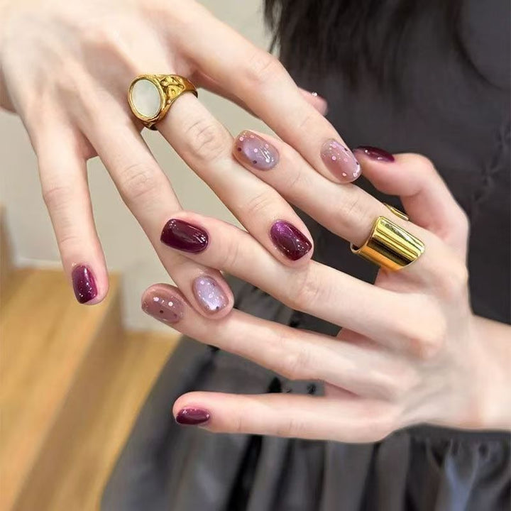 Ombre Glitter Press-On Nail Set Karnz