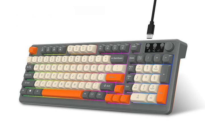 Verdrahtete RGB Gaming-Tastatur und Präzisions-Gaming-Maus Karnz