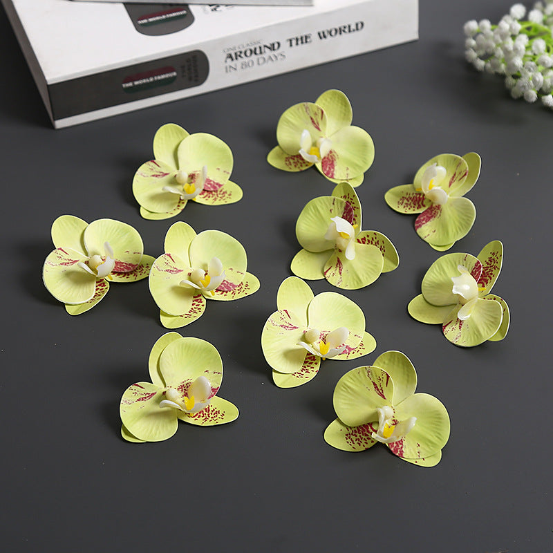 Künstliche Orchideenblütenakzente für die Wohnkultur