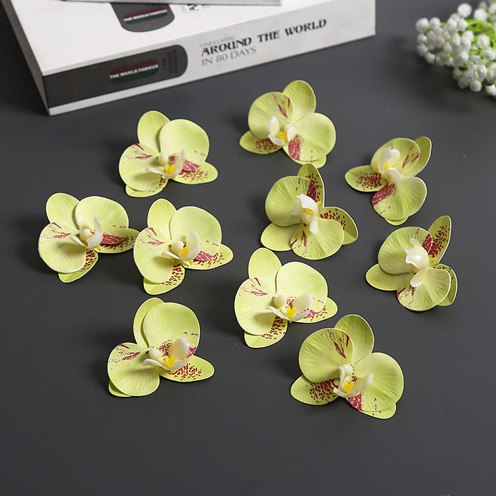 Künstliche Orchideenblütenakzente für die Wohnkultur