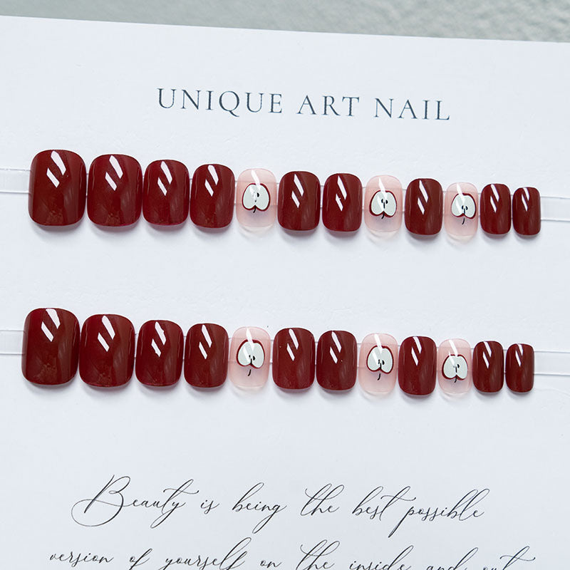 Kreative Apfel-Themen Nagelkunst