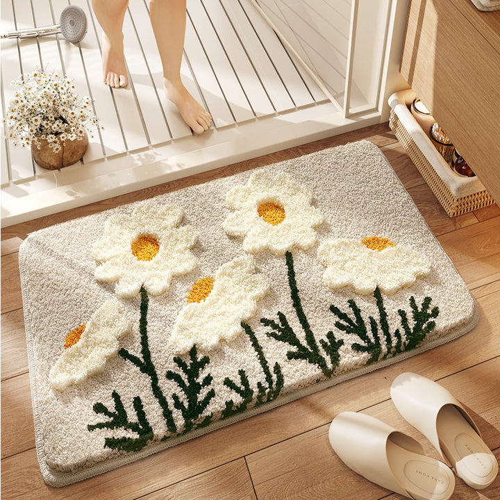 Floral Design Badteppich Karnz