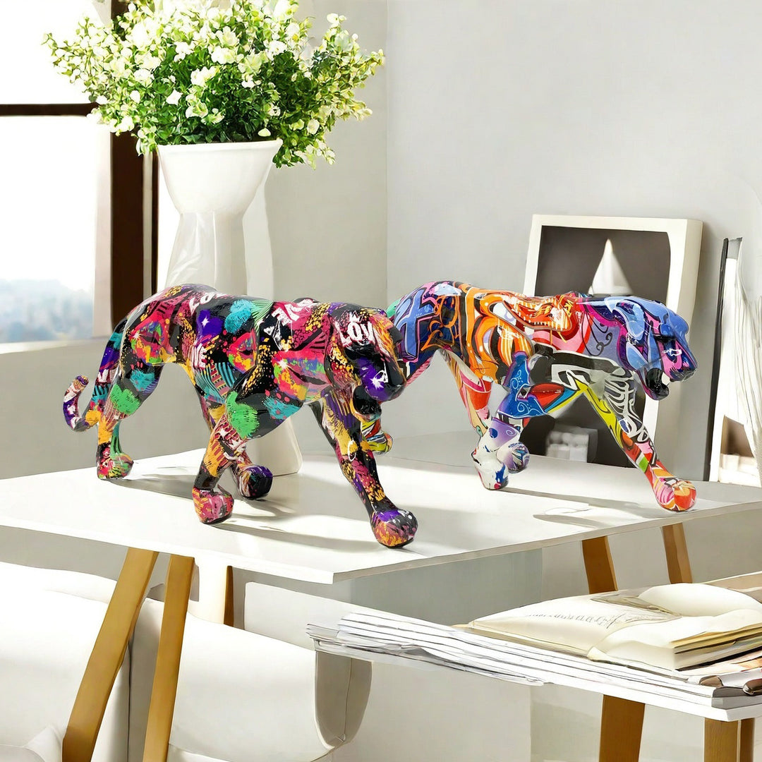 Dekorative Jaguar Figur Karnz