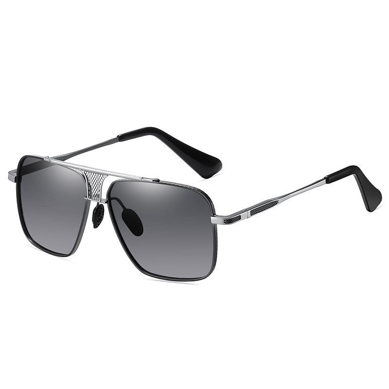 Damen Quadratische Sonnenbrille mit stilvollem Metallrahmen und hochwertigem UV-Schutz Karnz