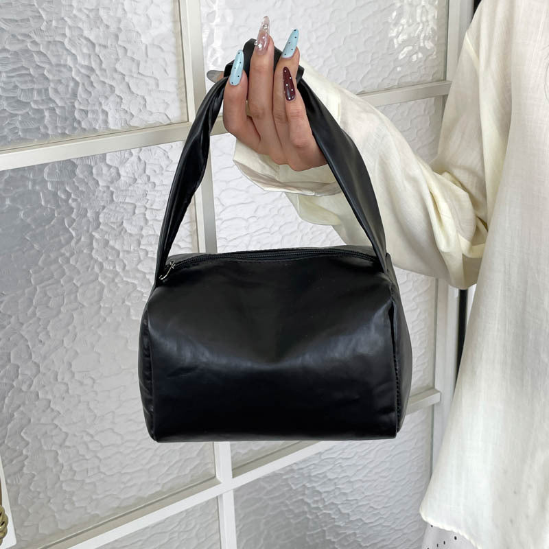 WoVintage-inspirierte strukturierte Handtasche Karnz