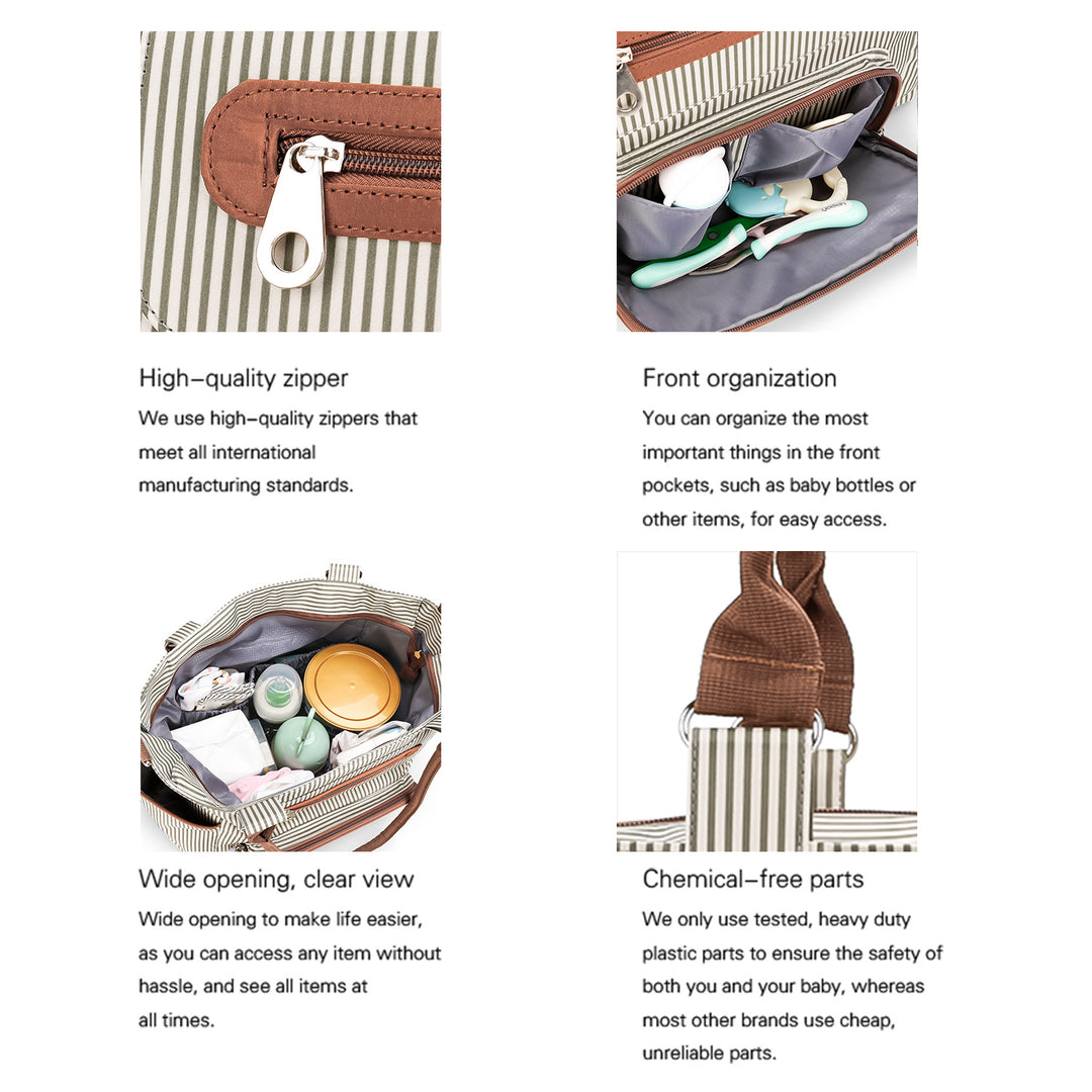 Stilvolle Wickeltasche-Set Karnz