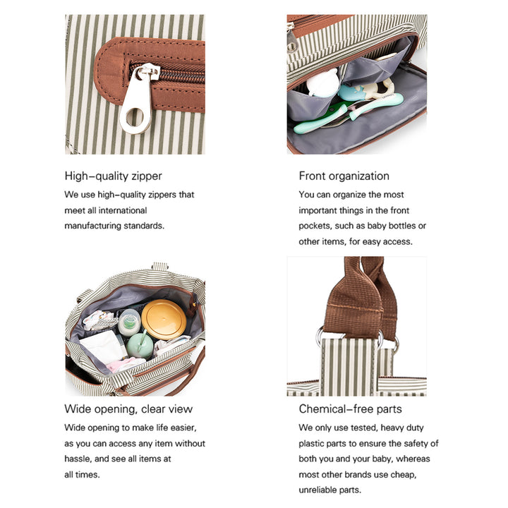 Stilvolle Wickeltasche-Set Karnz