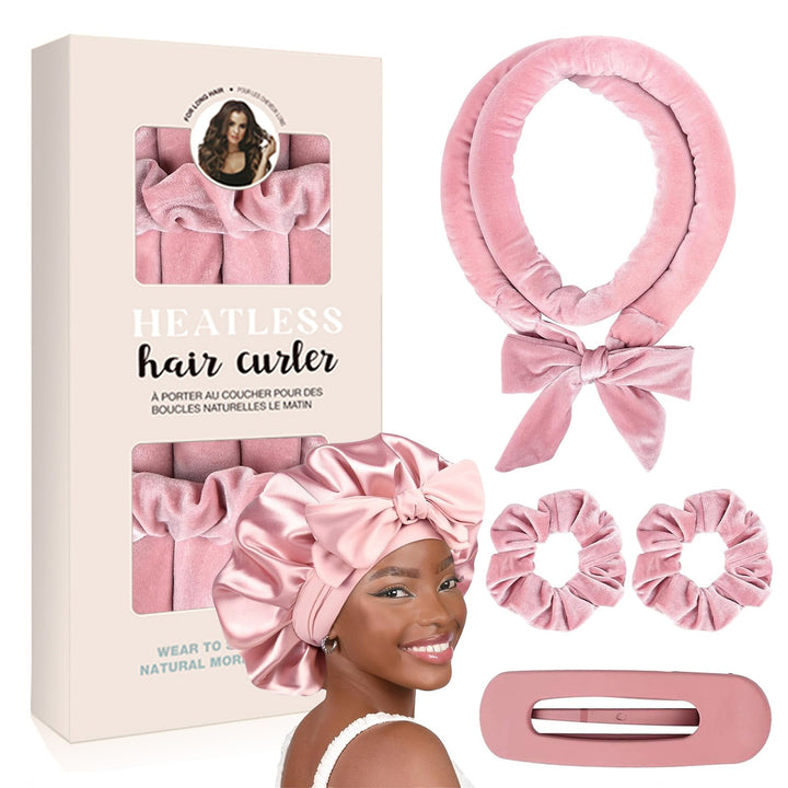 Hitzefreies Satin-Haarlocken-Set