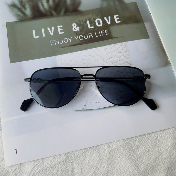 Vintage-inspirierte Pilotensonnenbrille Karnz