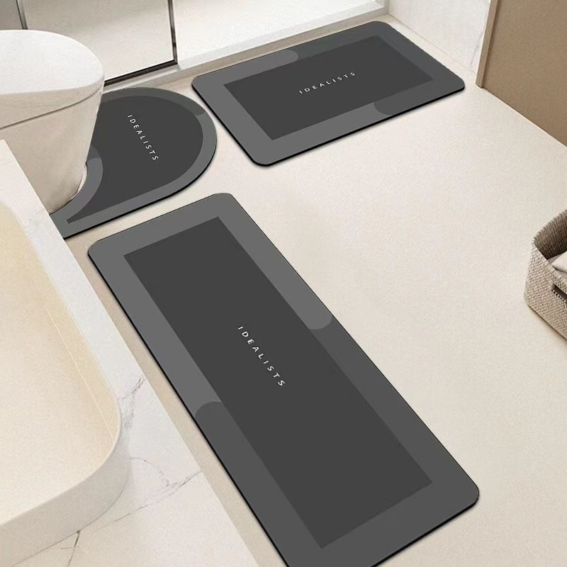 Modern Minimalist Badezimmermatten-Set Karnz