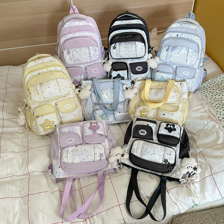 Süßer illustrierter Charakter-Rucksack Karnz