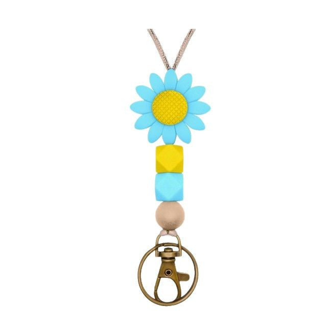 Bunter Blumen-Themen Perlen Schlüsselanhänger Halter Karnz